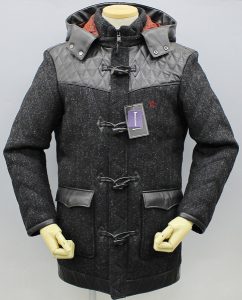 RJB NJ103 ハリスツイードキルティングコート